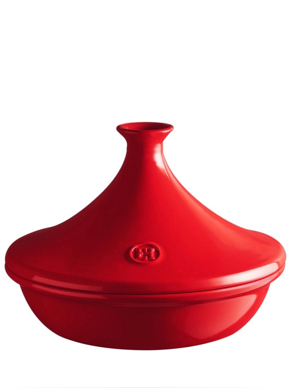 Emile Henry Tagine 2.1 Qt Red Ceramic Dutch Oven Made in France
